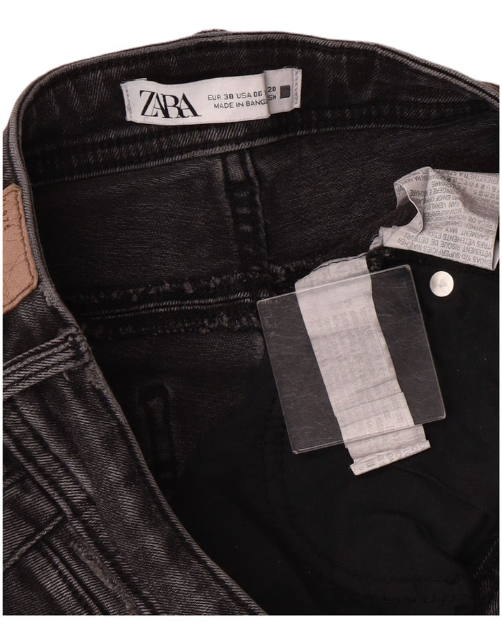 Blugi skinny de damă Zara EU 38 Mici W28 L27 Gri Bumbac Classic
