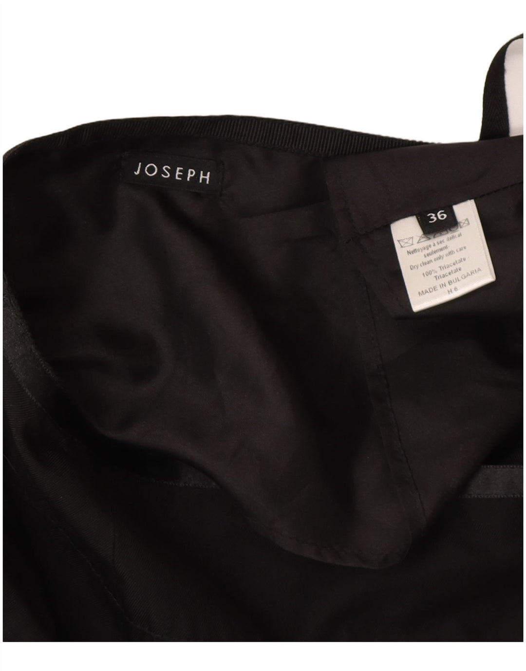 Fusta Wrap pentru femei JOSEPH EU 36 Small W26 Black Triacetate Classic