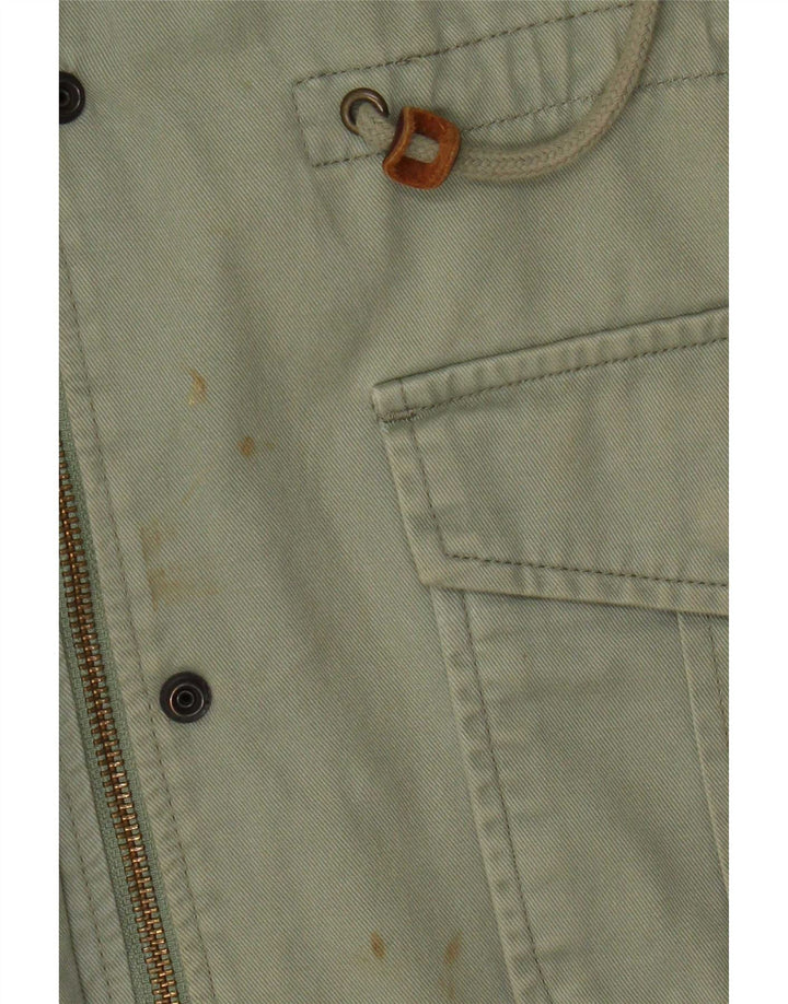 Jachetă cu glugă Levi's pentru femei UK 10, bumbac verde mic