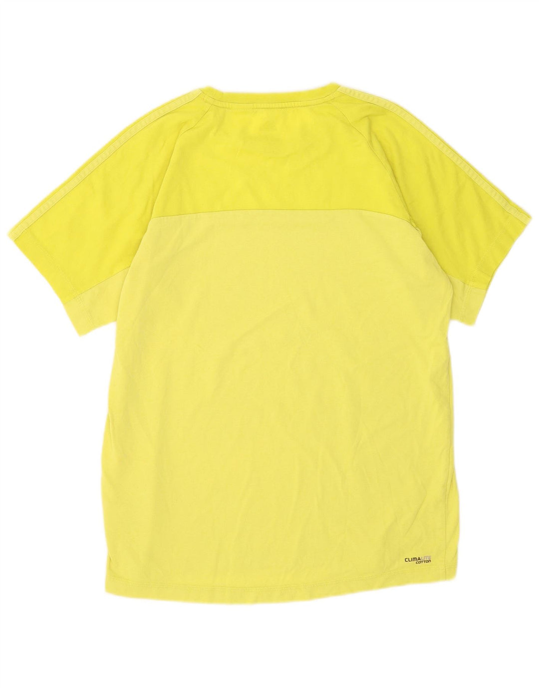 Tricou Adidas Climalite pentru bărbați Top din bumbac galben mediu