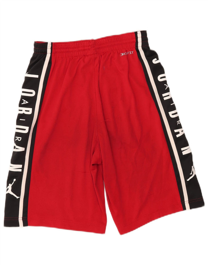 Pantaloni scurți sport grafic Dri Fit JORDAN pentru băieți 13-14 ani XL roșu colorblock