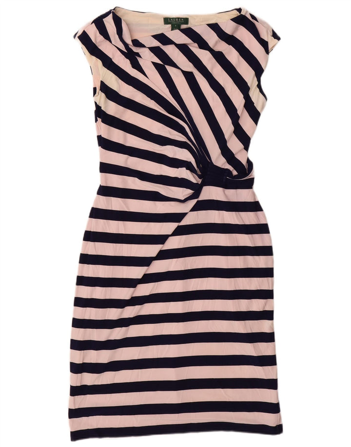 Rochie teacă fără mâneci pentru femei Ralph Lauren US 8 Medium White Striped