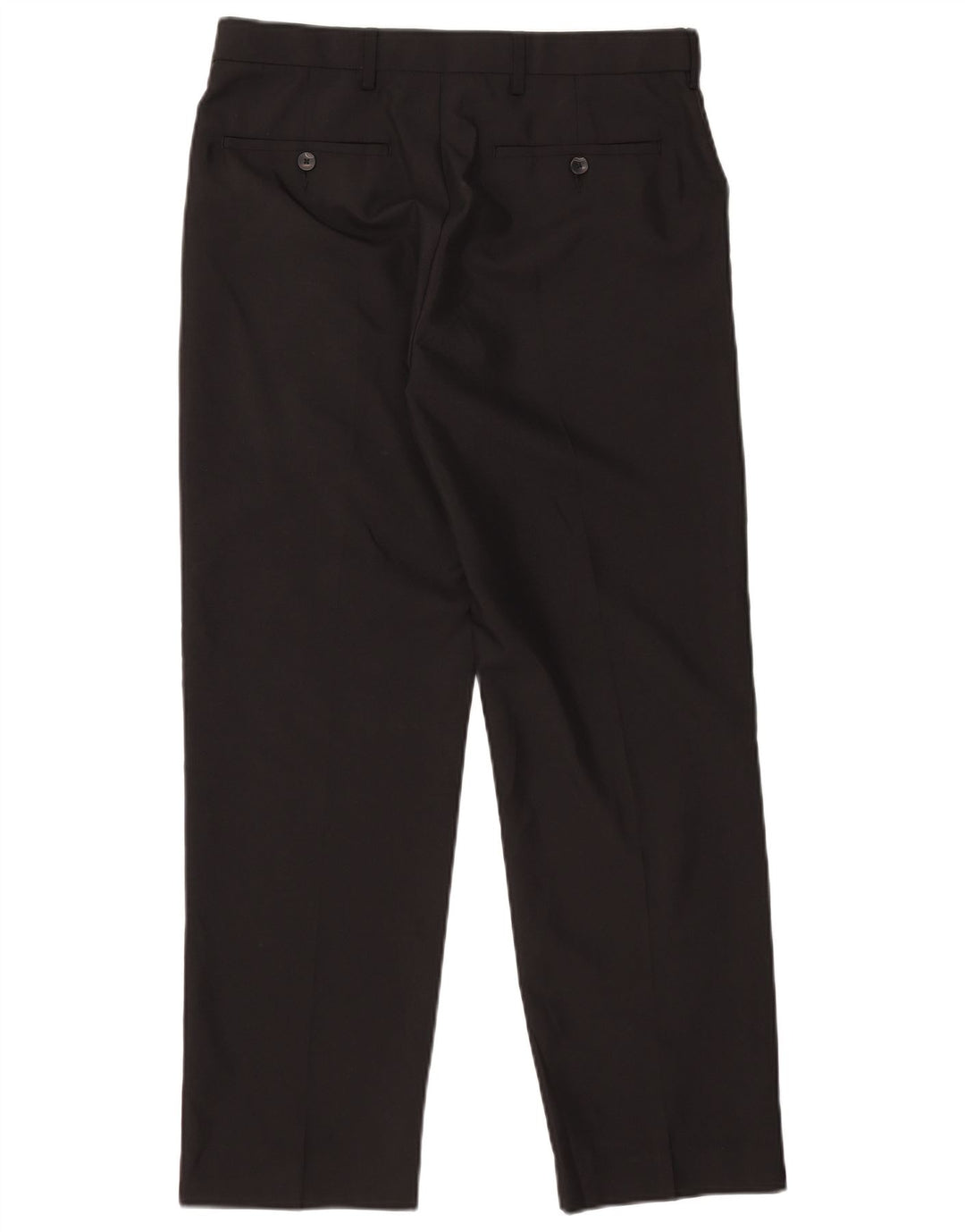 Pantaloni chino pentru bărbați Marks & Spencer, cu ajustare normală, L32 L29, poliester negru