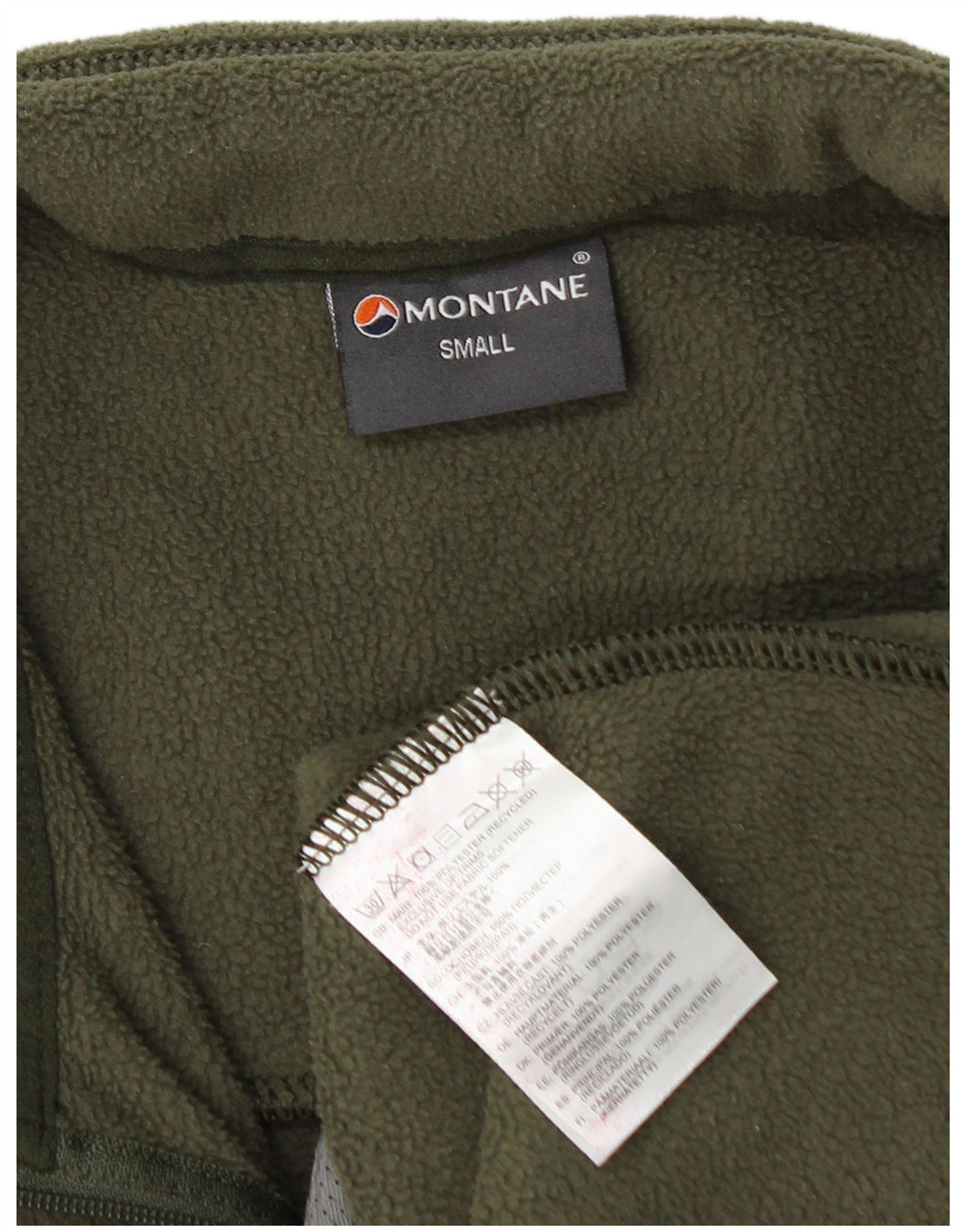 Jachetă polară pentru bărbați Montane UK 36 Poliester kaki mic