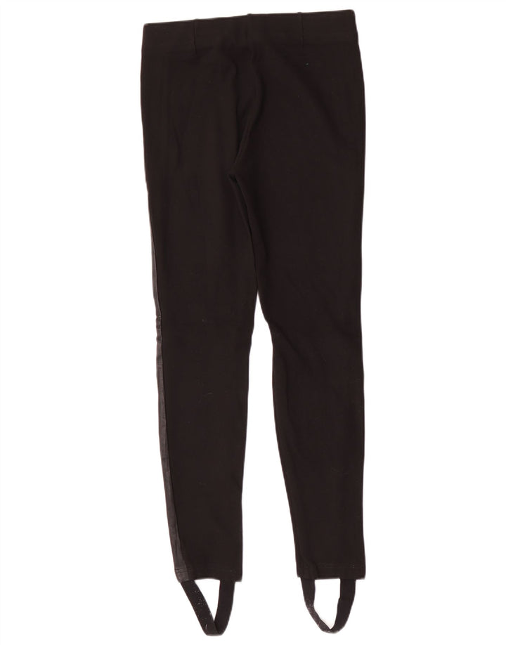 Leggings Trafaluc Stirrup pentru femei Zara UK 12 Medium Black Viscose