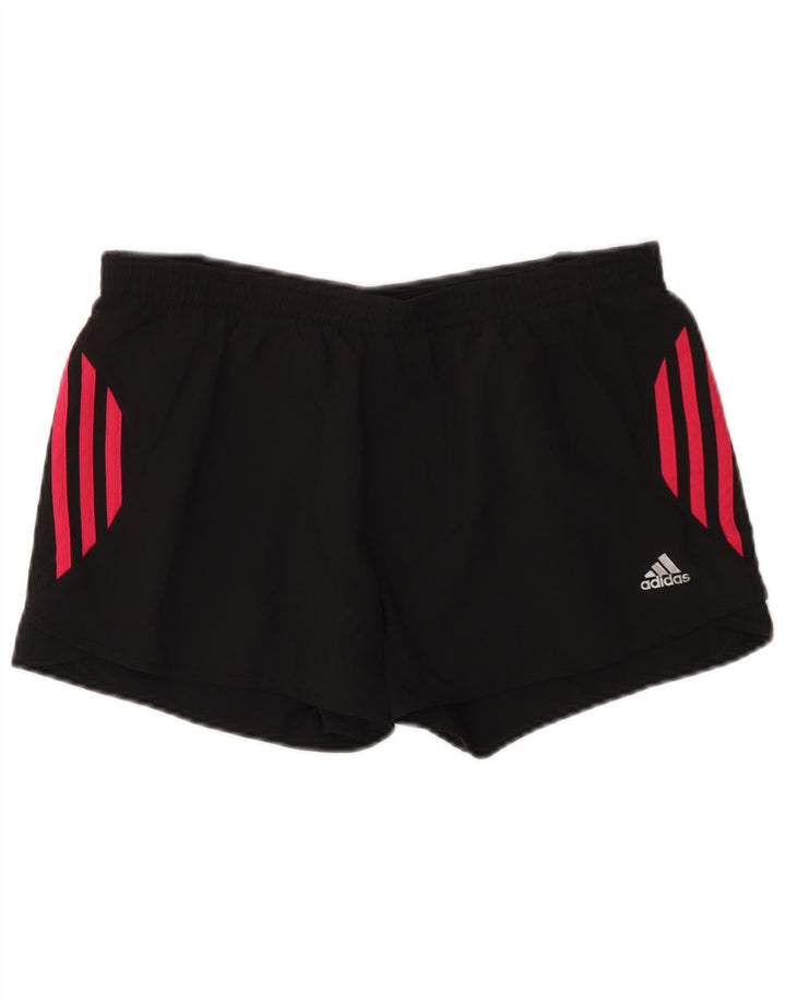 Pantaloni scurți sport Climacool pentru femei Adidas UK 12 Poliester mediu negru