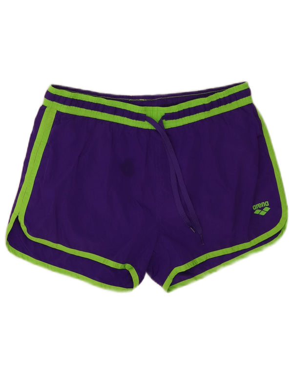 Pantaloni scurți sport Arena pentru femei UK 14 Medium Purple Colorblock Poliester