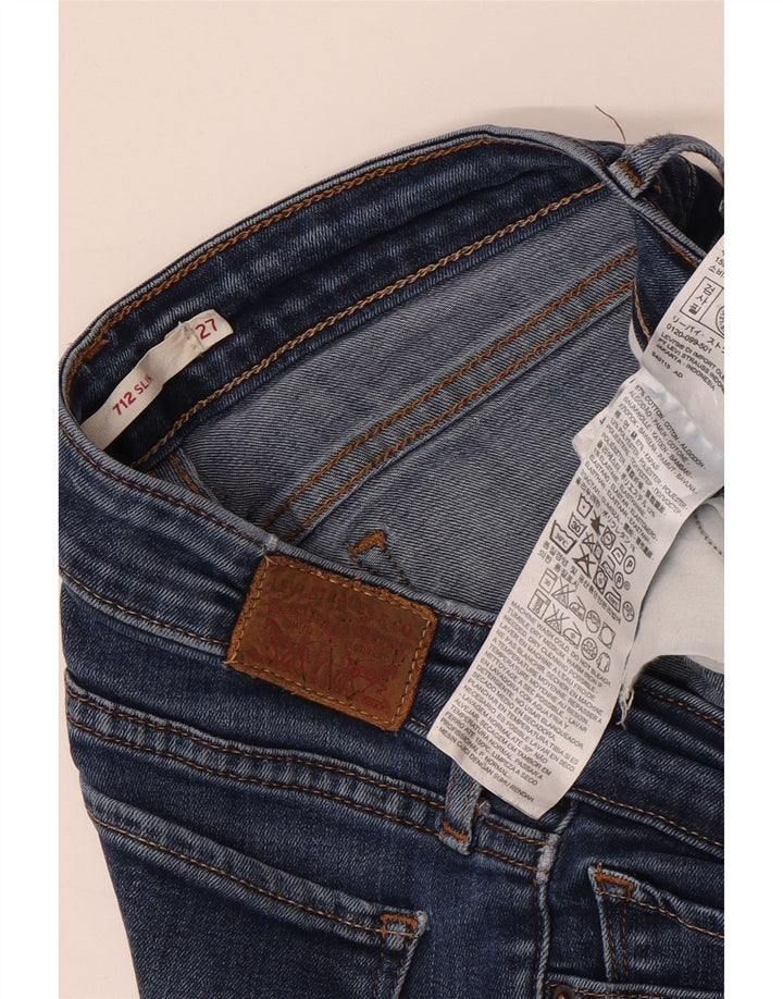 Blugi slim 712 Distressed Levi's W27 L30 Bumbac albastru