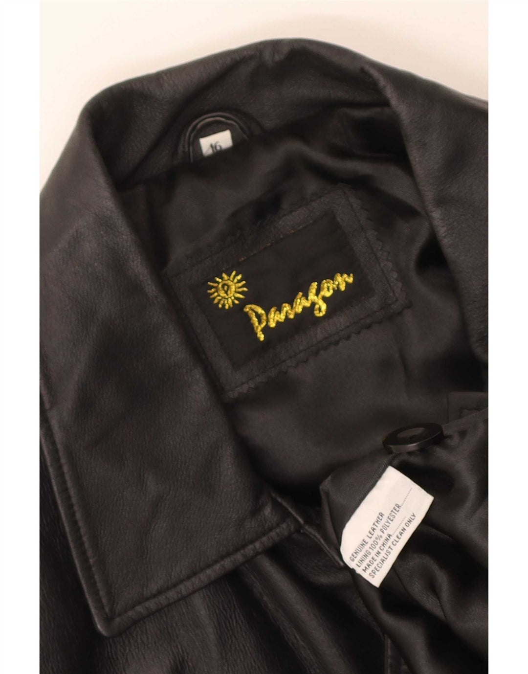 Jachetă de piele Paragon pentru bărbați UK 16 Large Black
