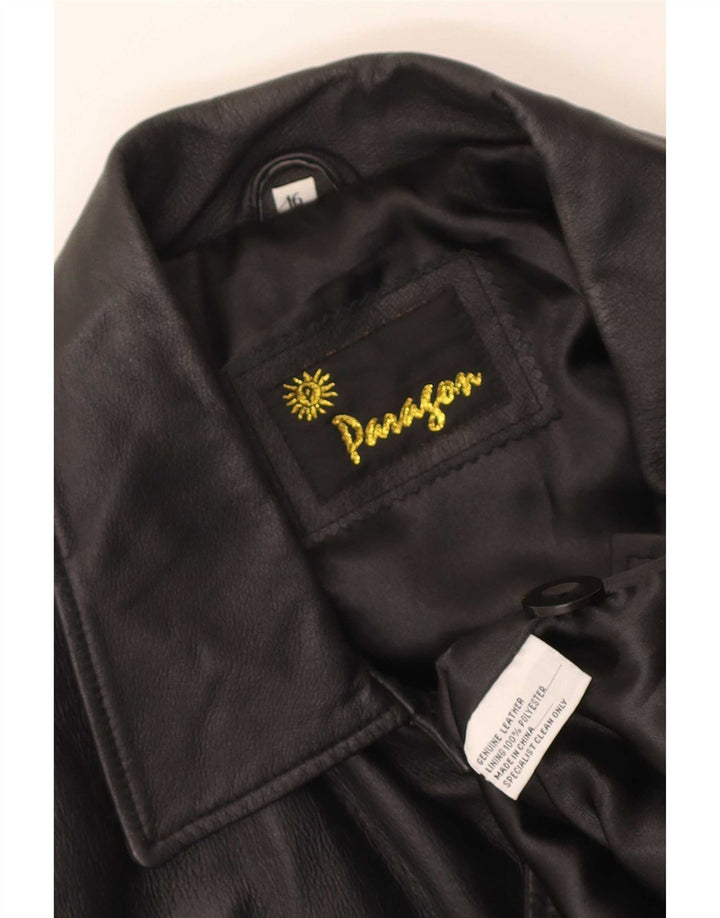 Jachetă de piele Paragon pentru bărbați UK 16 Large Black