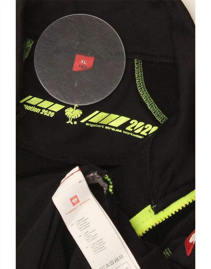 Jachetă fleece pentru bărbați Engelbert Strauss UK 42 XL Poliester negru