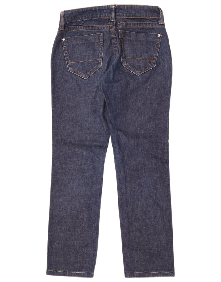 Blugi drepti Massimo Dutti pentru femei W27 L29 bumbac bleumarin