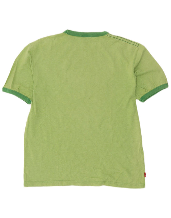 Tricou grafic Levi's pentru femei Top UK 16 Large Green Bumbac