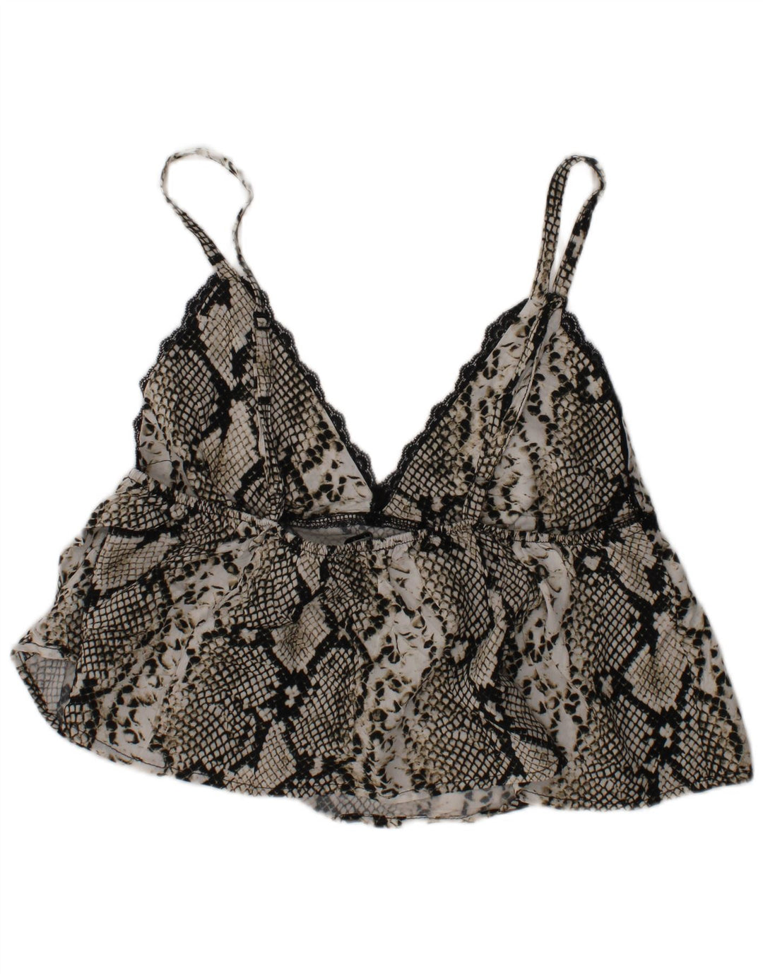 SUBDUED Womens Cami Top UK 8 Small Multicoloured Animal Print Modern