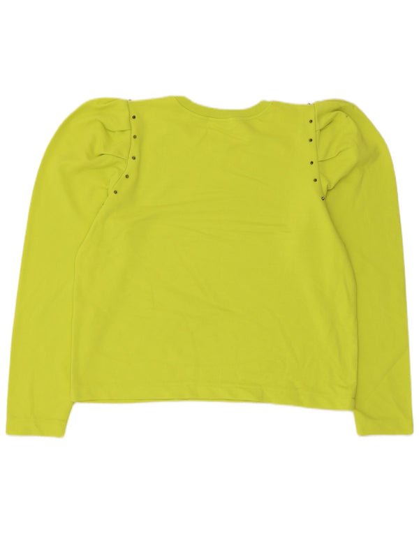 Pulover pentru damă Zara Crop Pulover UK 14 Bumbac verde mediu