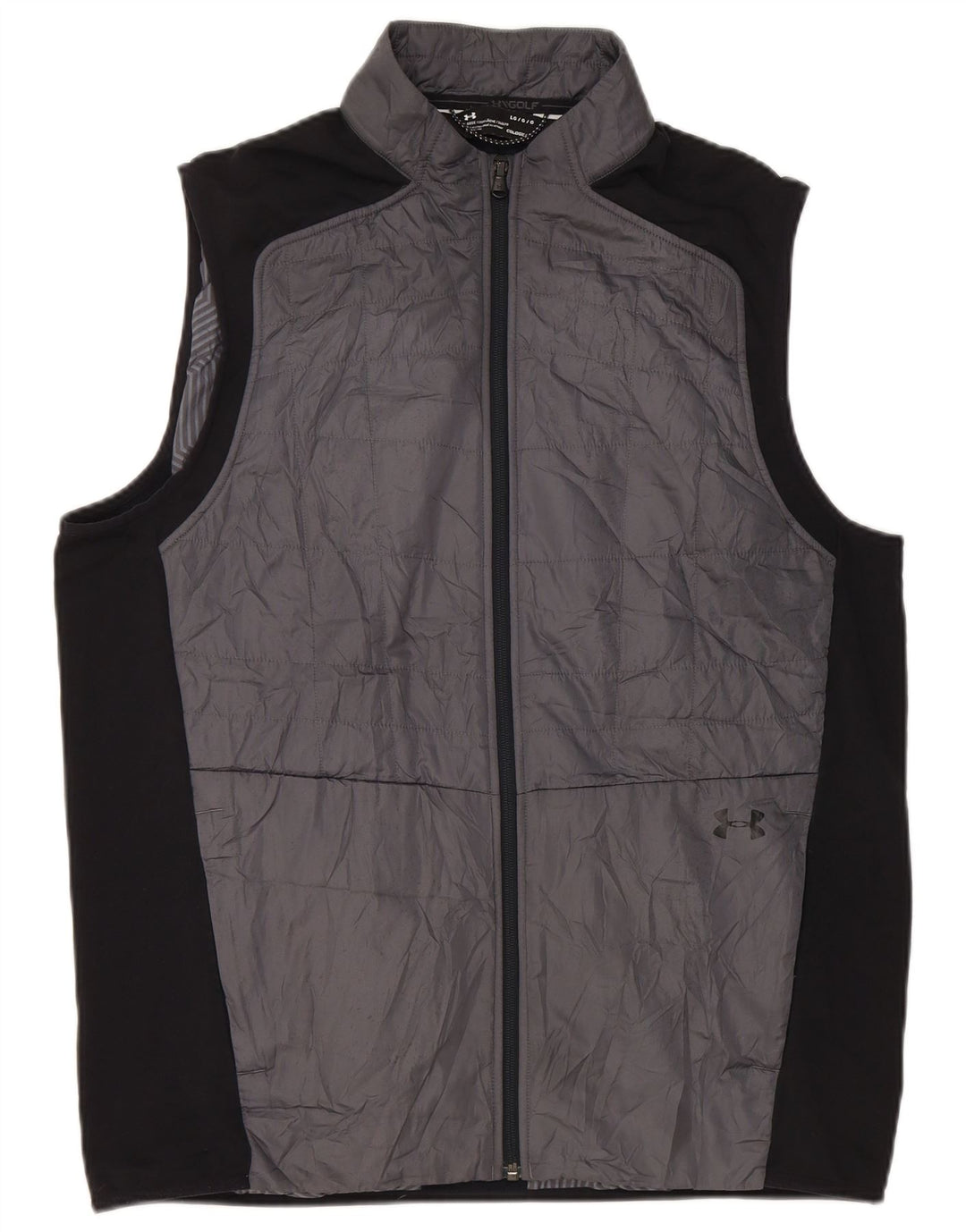 Gilet căptușit pentru bărbați Under Armour UK 40, mare, gri, poliester color bloc