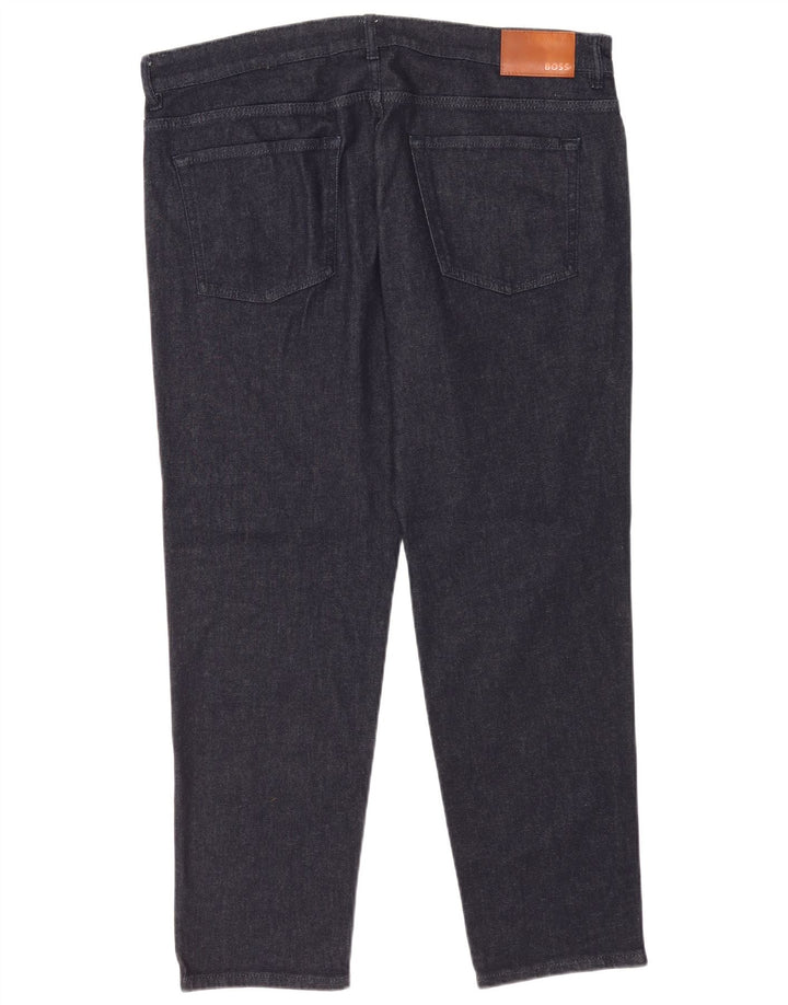 Blugi slim pentru bărbați Hugo Boss W38 L32 bumbac bleumarin