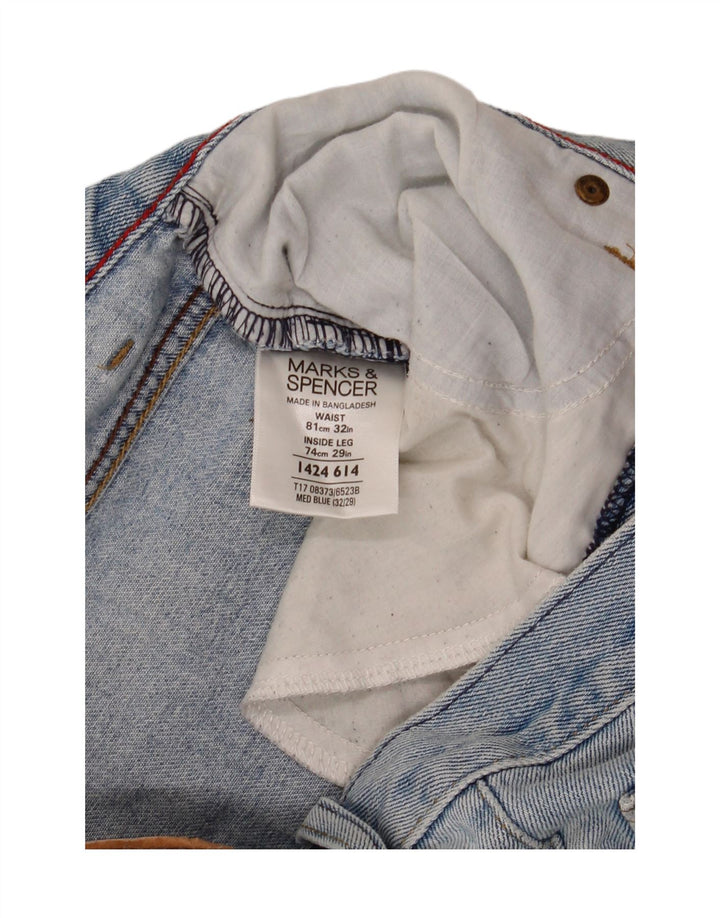 Blugi largi pentru bărbați Marks & Spencer W32 L26 Bumbac albastru