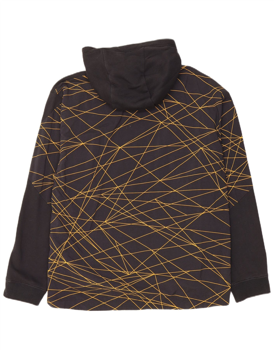 JORDAN Pulover pentru bărbați, cu grafic Paris, cu capota largi, mare, negru, geometric