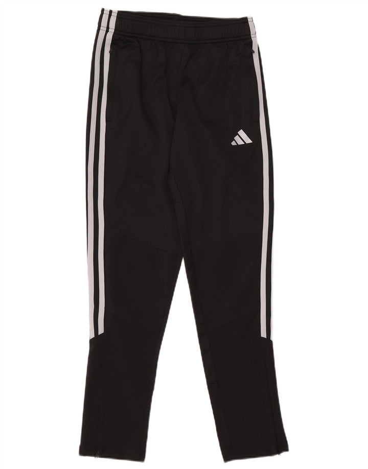 Pantaloni de trening Adidas baieti 11-12 ani poliester negru