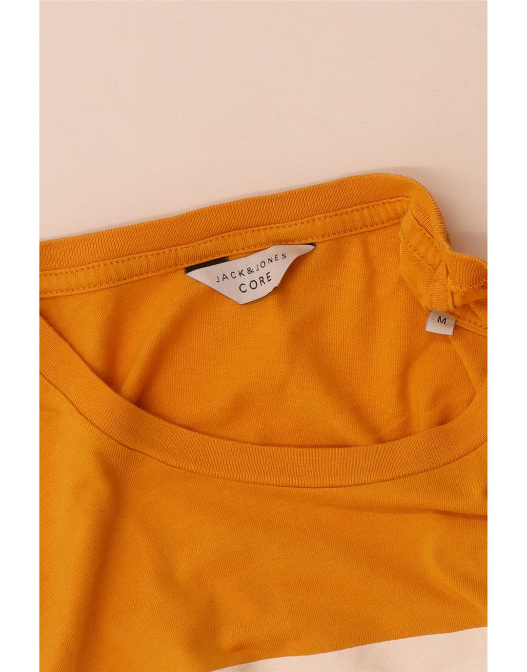 Tricou grafic Jack & Jones pentru bărbați Top din bumbac galben mediu
