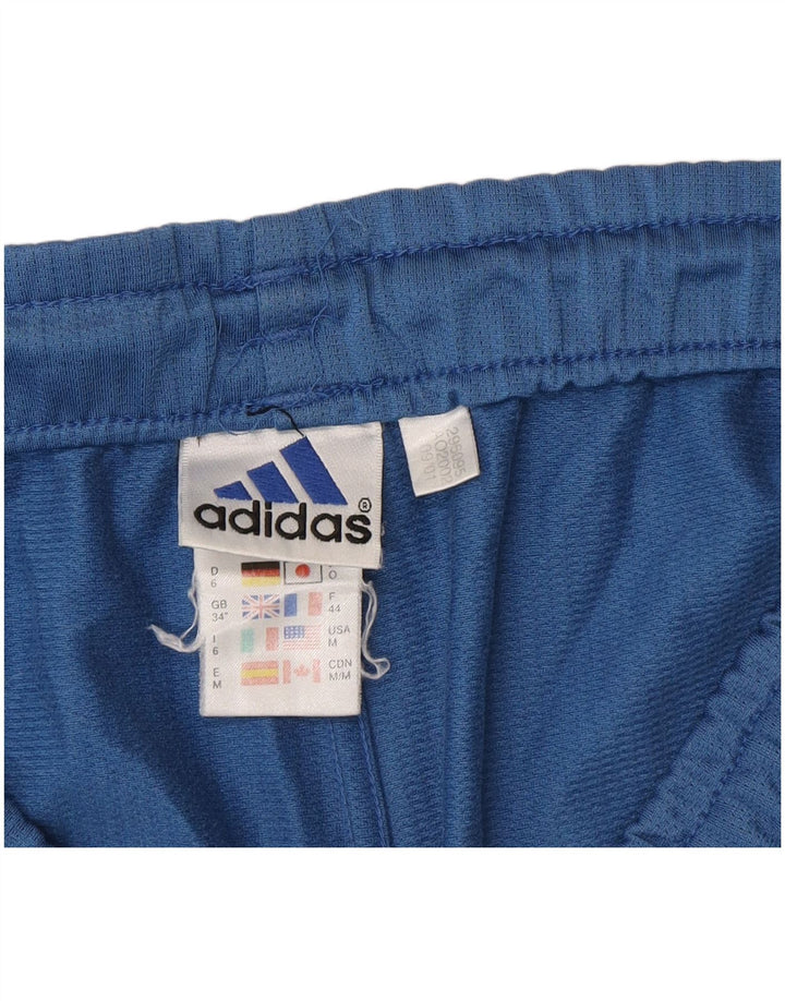 Pantaloni scurți sport Adidas pentru bărbați, poliester albastru mediu