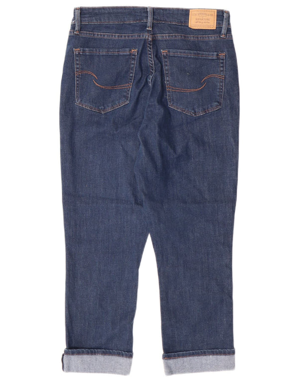 Blugi Capri cu talie medie pentru femei Levi's Signature US 4 Small W27 L21 Bumbac albastru