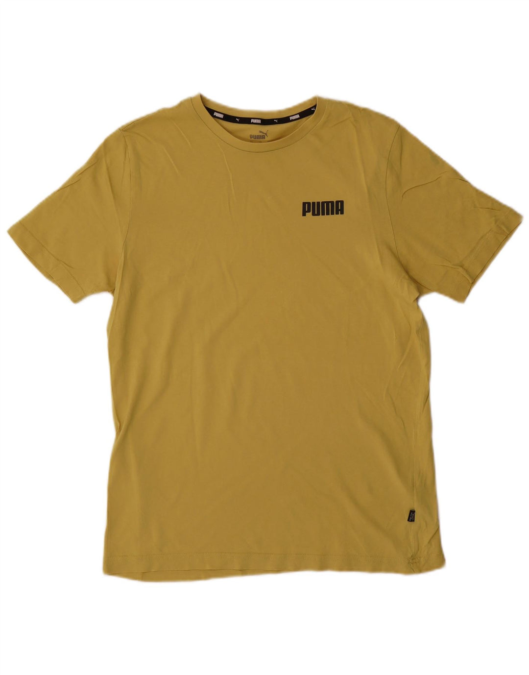 Tricou pentru bărbați Puma Top din bumbac galben mediu
