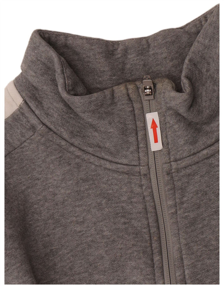 Jachetă de trening Puma pentru femei UK 16, mare, gri din bumbac color bloc