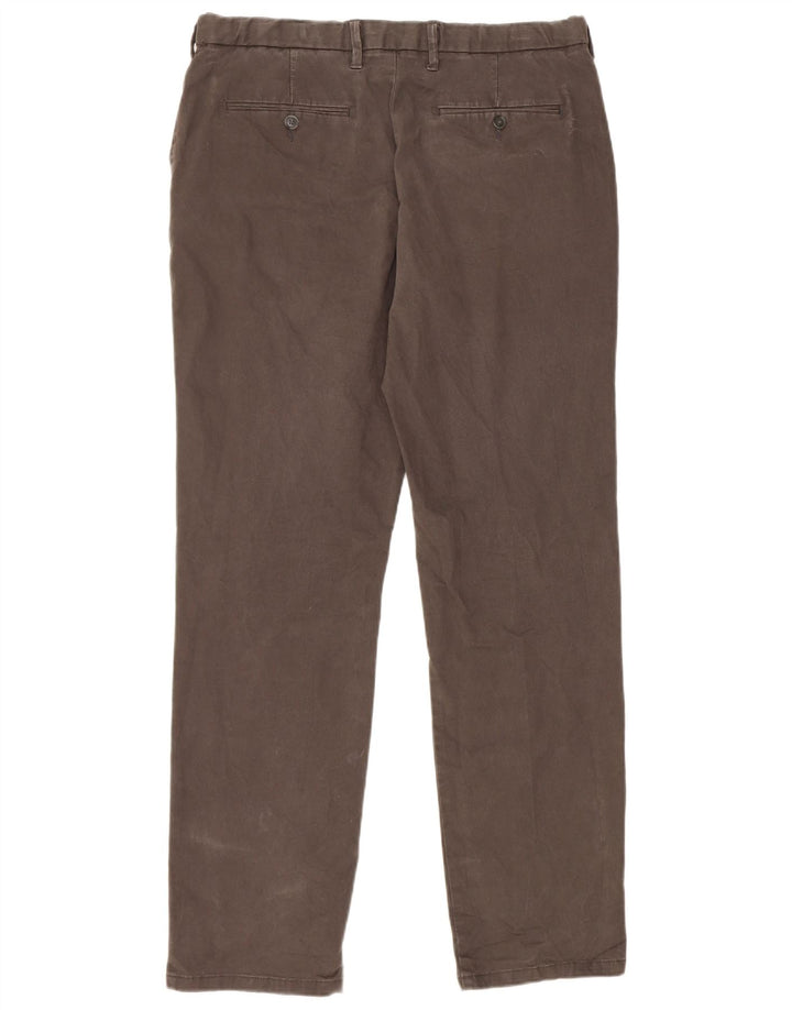 Pantaloni chino pentru bărbați Marks & Spencer, cu ajustare normală, L36 L33, bumbac gri