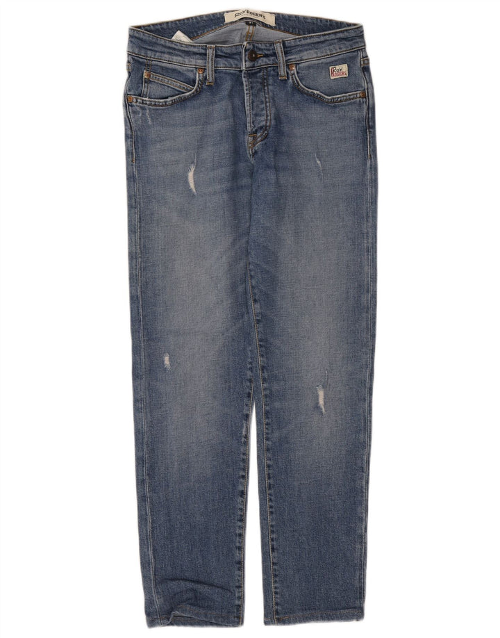 Blugi slim pentru femei Roy Rogers Distressed W31 L29 Bumbac albastru