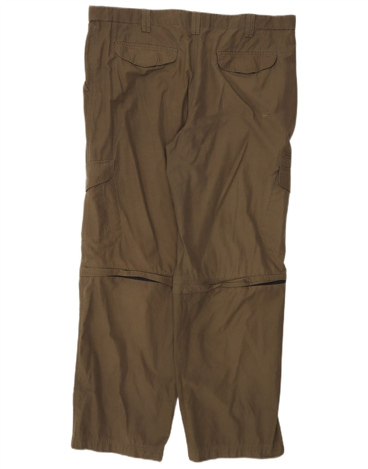 MARKS & SPENCER Pantaloni cargo drepți pentru bărbați L40 L31 Poliamidă verde