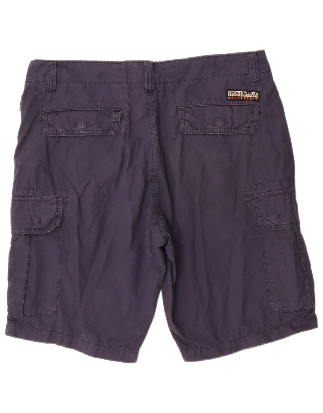 Pantaloni scurți cargo Napapijri pentru bărbați W33, bumbac albastru bleumarin mediu
