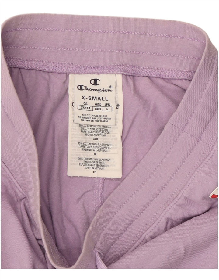 Pantaloni scurti sport grafic pentru femei CHAMPION UK 4 XS Bumbac violet