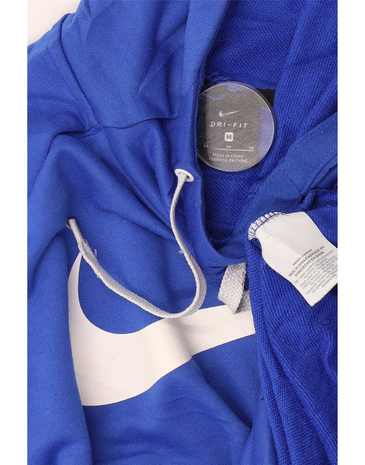 Pulover Nike Dri Fit Graphic pentru bărbați, poliester albastru mediu