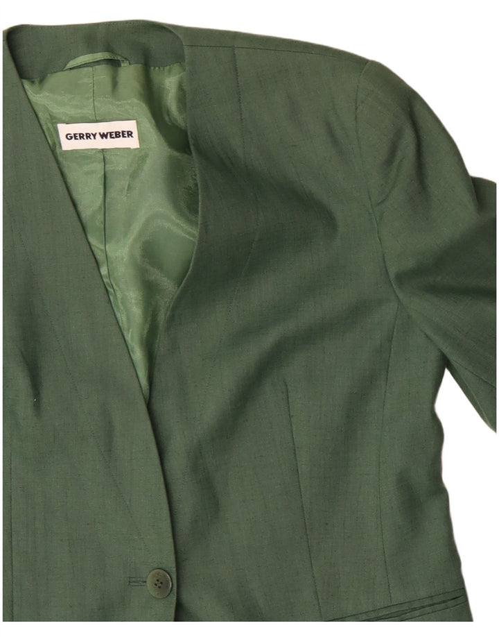 Gerry Weber Jachetă Blazer Femei 1 Buton EU 38 In Verde Mediu
