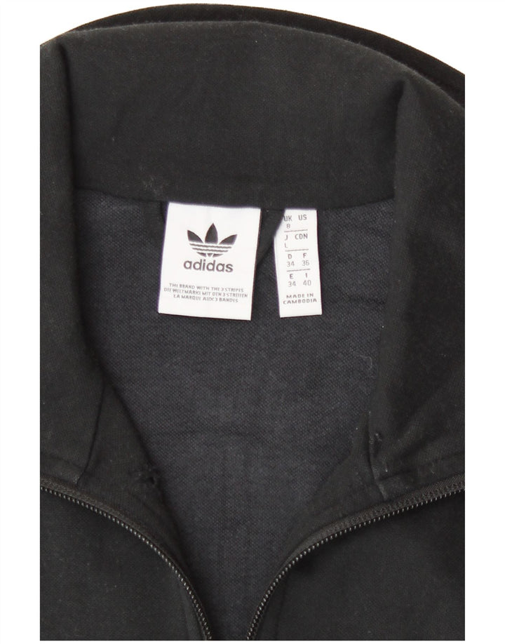 Jachetă de trening pentru femei Adidas UK 8 Poliester negru mic