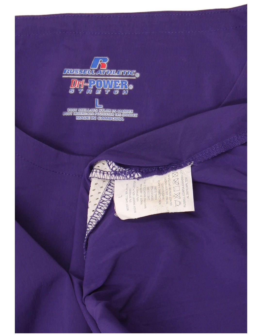 RUSSELL ATHLETIC Tricou pentru bărbați Top mare violet din nailon color bloc