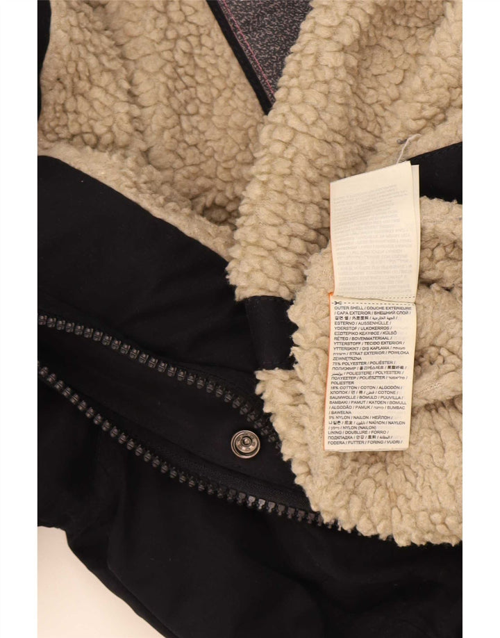 Jachetă Windparka pentru femei Superdry Windparka cu glugă UK 14 Medium Bleumarin