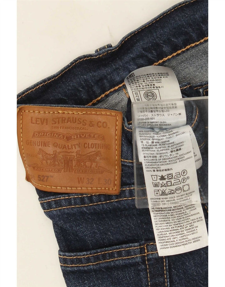 Blugi pentru bărbați Levi's 527 Bootcut W32 L30 Bumbac bleumarin