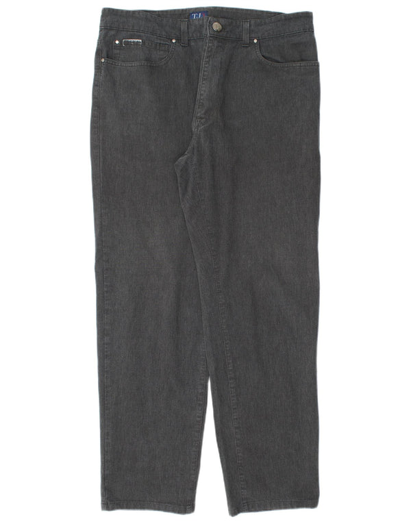 Trussardi Pantaloni casual conici pentru bărbați IT 54 2XL W38 L30 bumbac gri