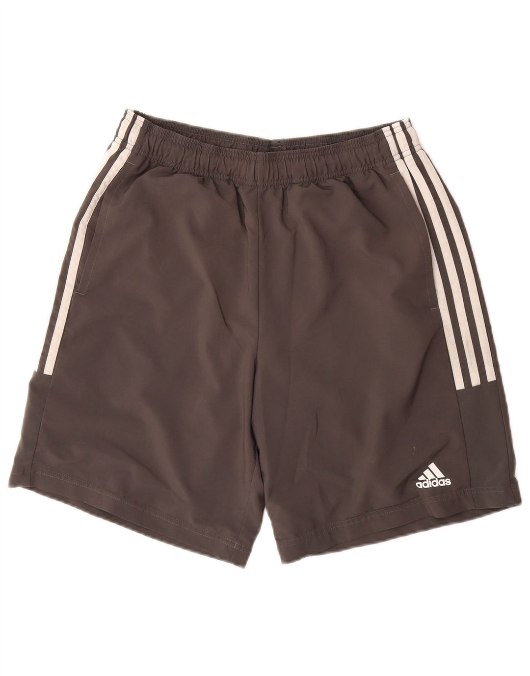 Pantaloni scurți sport pentru bărbați ADIDAS, gri mediu, poliester