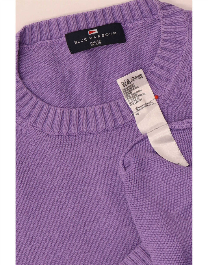 Marks & Spencer Pulover pentru bărbați Blue Harbour cu decolteu rotund mare violet