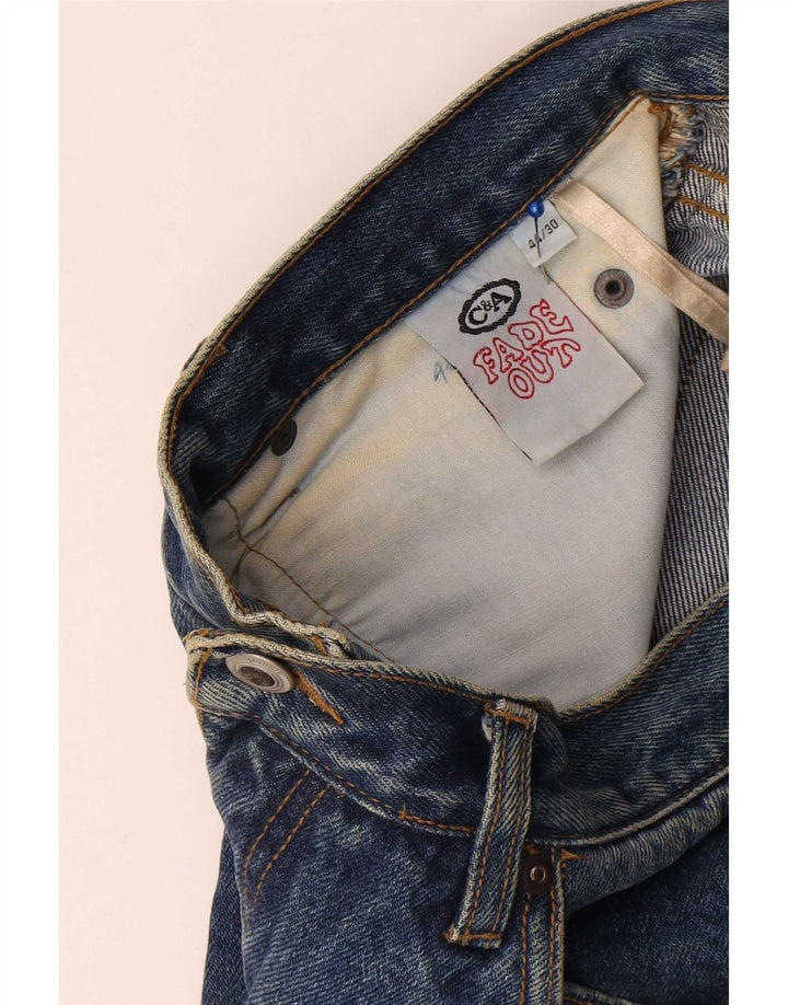 Blugi conici pentru femei C & A IT44 Medium W34 L30 Albastru