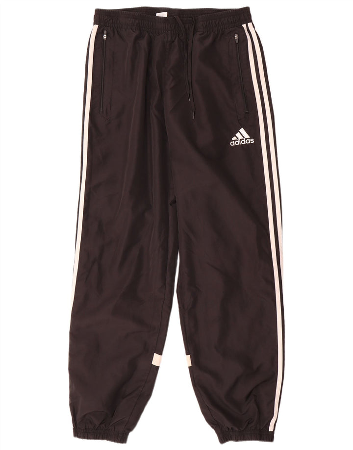 Pantaloni de trening pentru bărbați Adidas Pantaloni de jogging, mari, negru, poliester