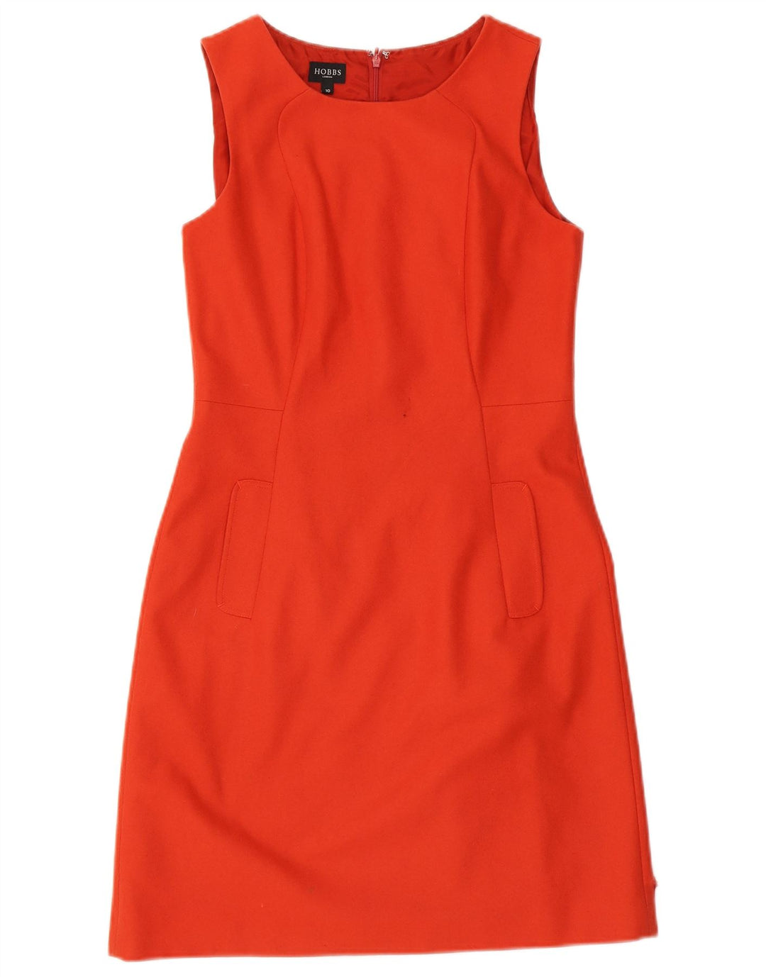 Rochie Hobbs pentru femei fără mâneci, UK 10, lână roșie mică