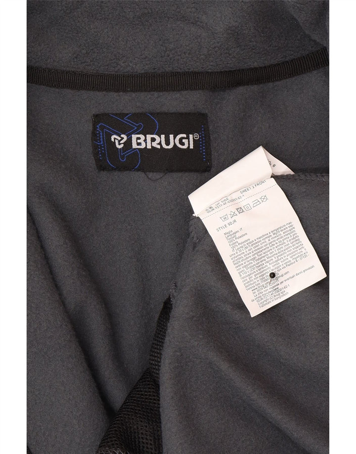 Jachetă fleece pentru bărbați Brugi UK 40, mare, gri, poliester