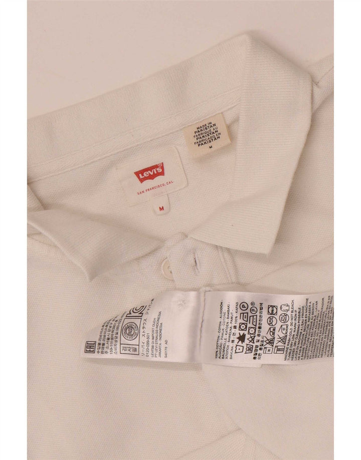 Tricou polo Levi's pentru bărbați, bumbac alb mediu
