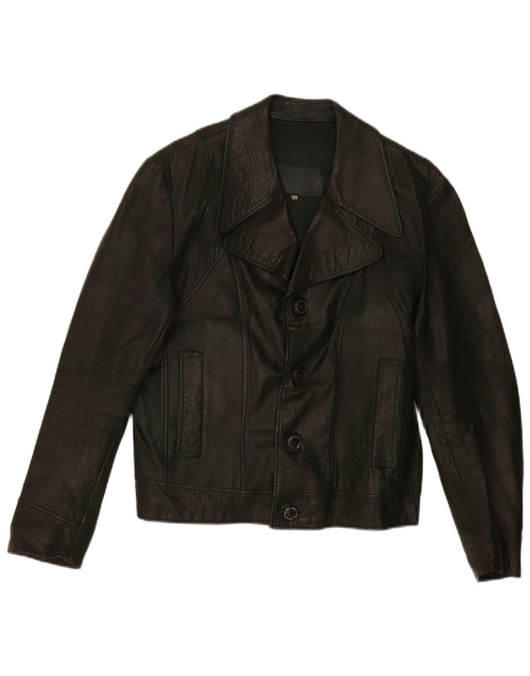 Geacă de piele vintage pentru bărbați IT 52 XL kaki