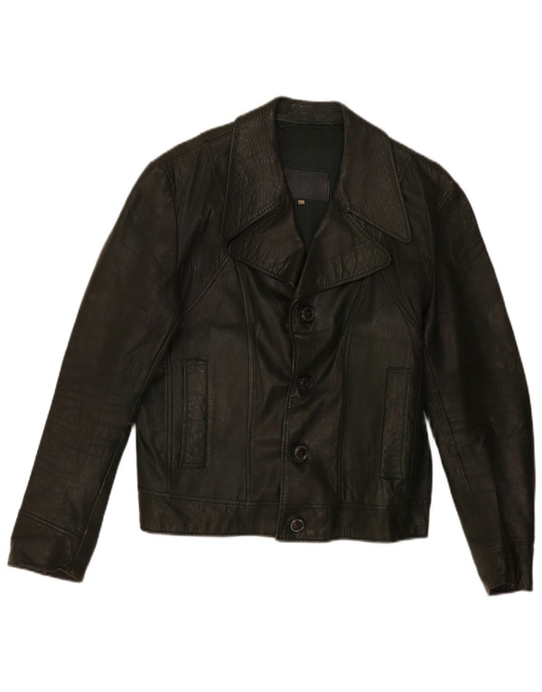 Geacă de piele vintage pentru bărbați IT 52 XL kaki